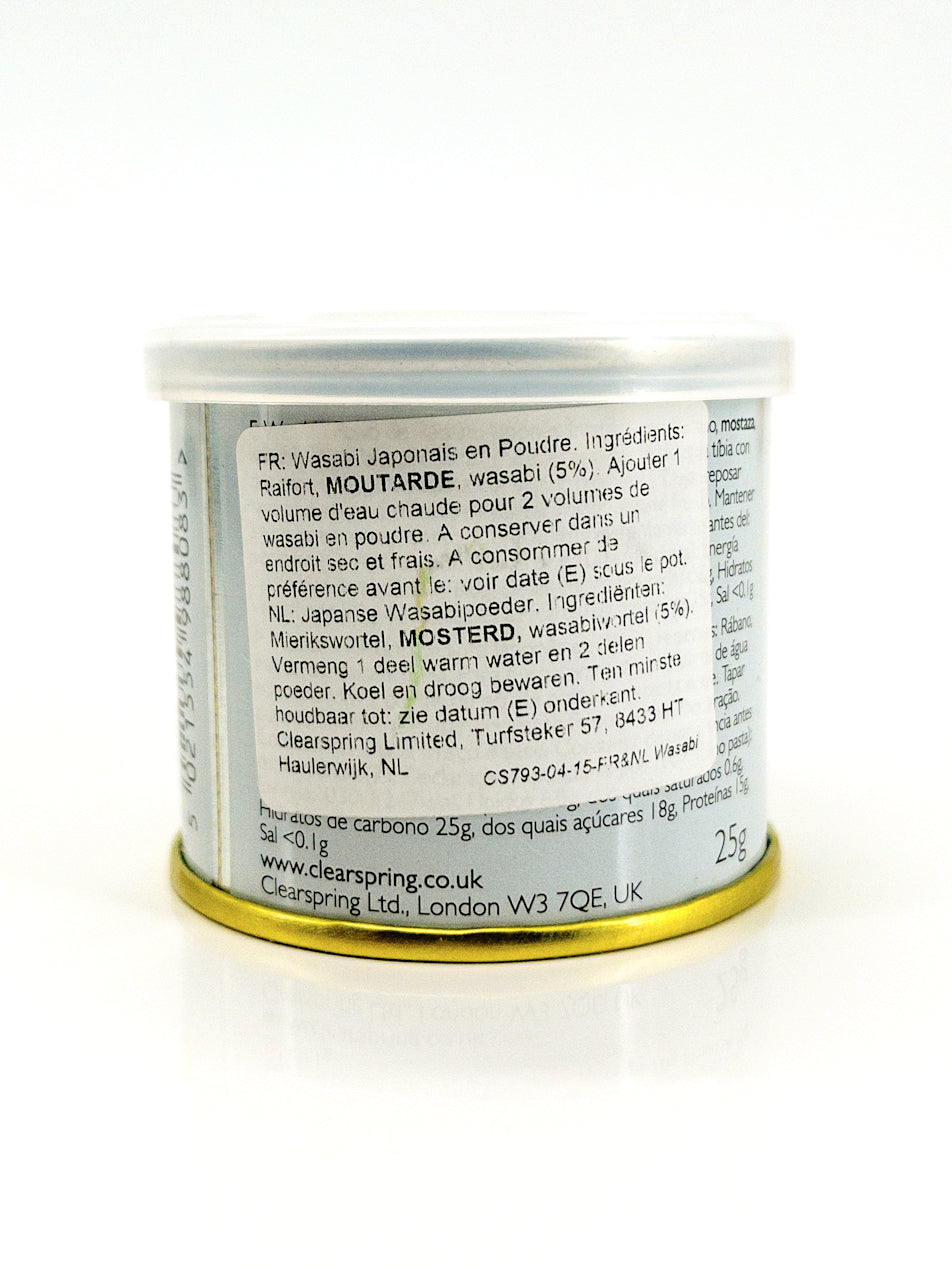 Kona Wasabi - Wasabipulver - 25 g - Clearspring