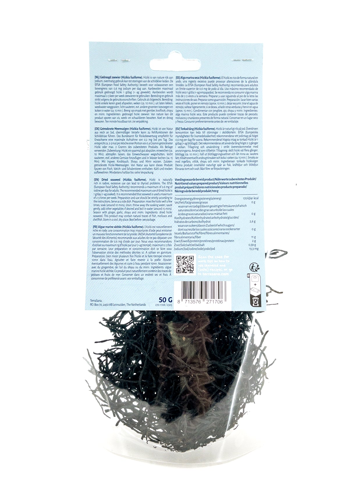 Hijiki – Hijiki-zeewier (hiziki) – 50 g – Terrasana