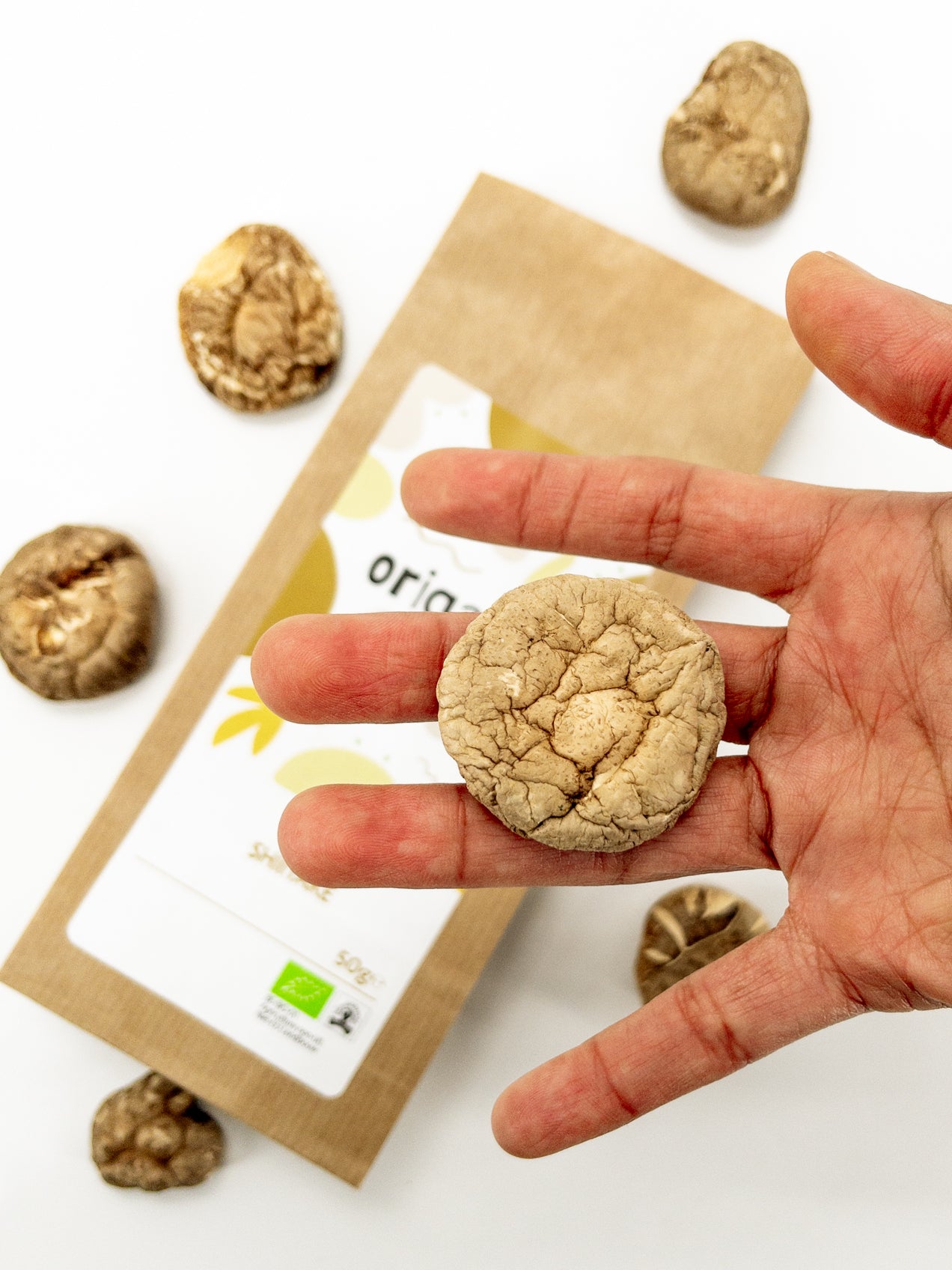 Shiitake – Getrocknete Bio-Pilze – 50 g – Origami