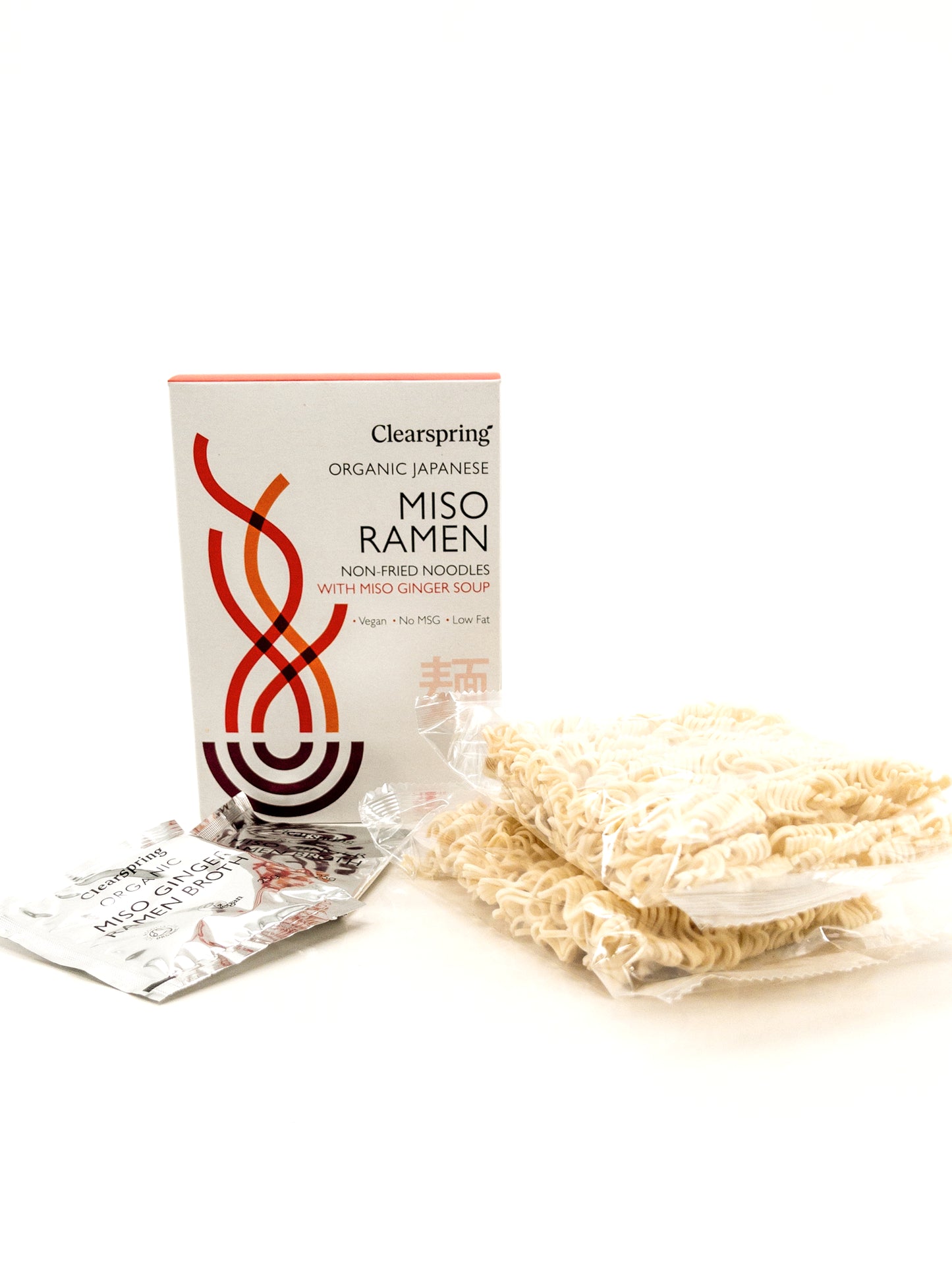 Ramen instantané bio au miso et gingembre – 210 g / 2 portions – Clearspring