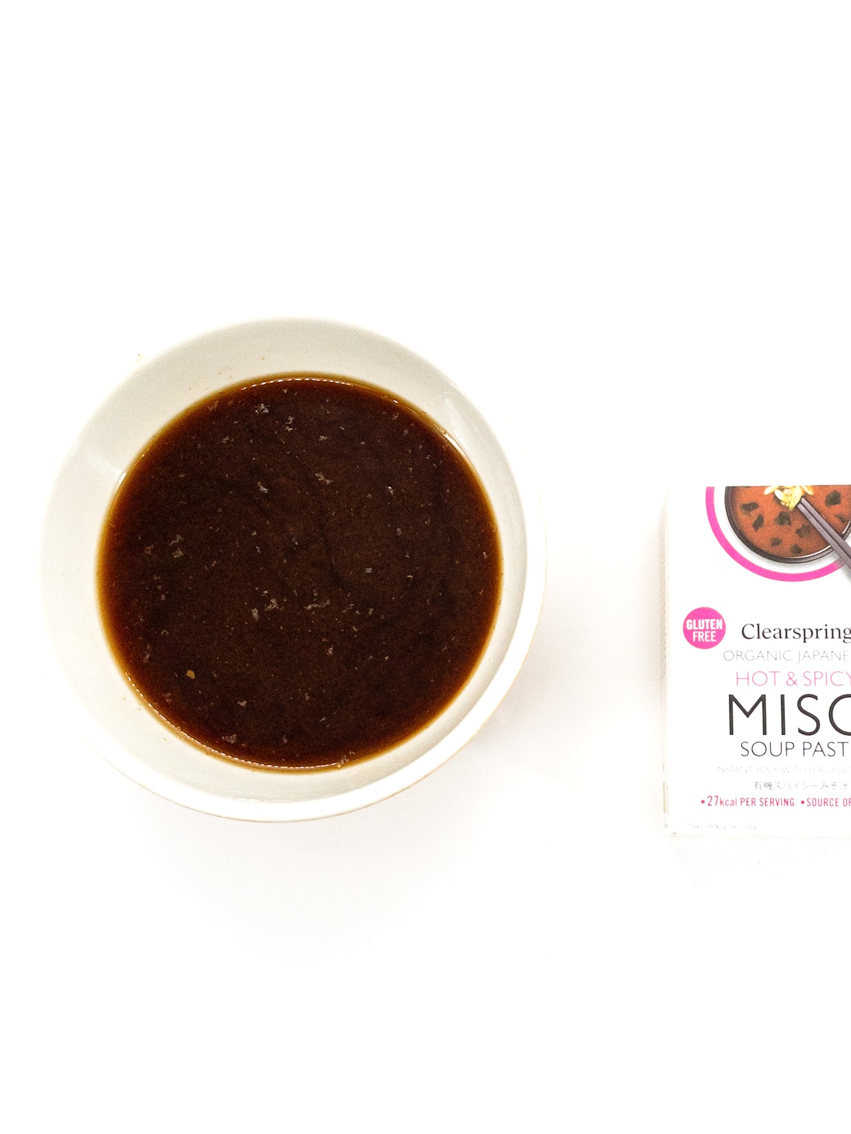 Soupe miso instantanée bio piquante et épicée - 4 x 15 g - Clearspring