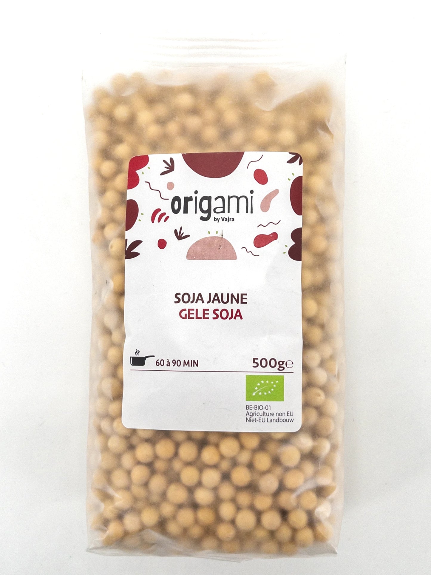 Sachet de 500gr de soja jaune bio, Origami | Épicerie en ligne Eat In Japan