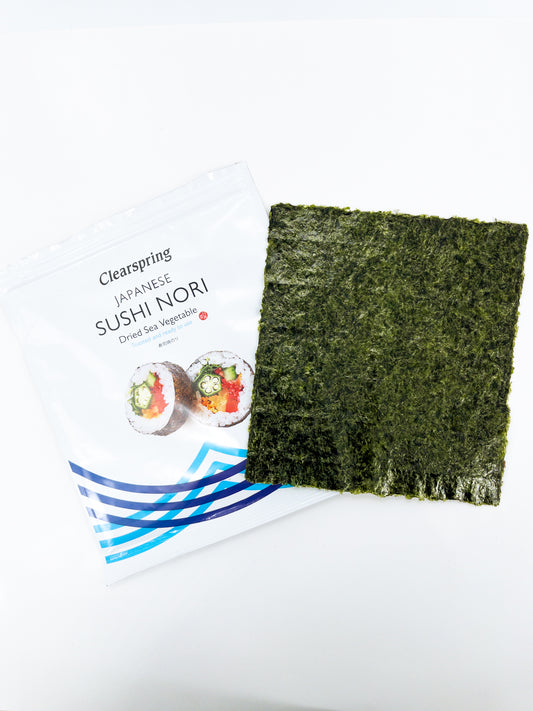 Sushi Nori – Feuilles d’algues pour sushi – 17 g – Clearspring