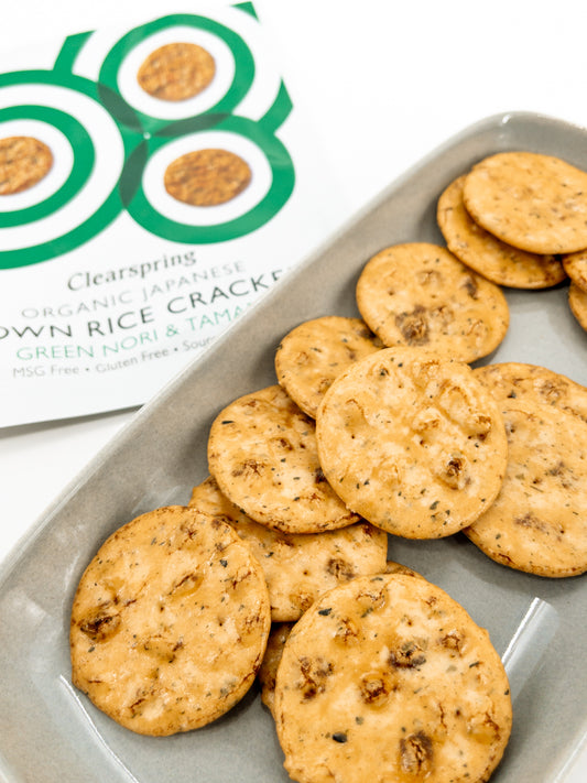 Senbei – Crackers de riz au nori et tamari bio – 40 g – Clearspring