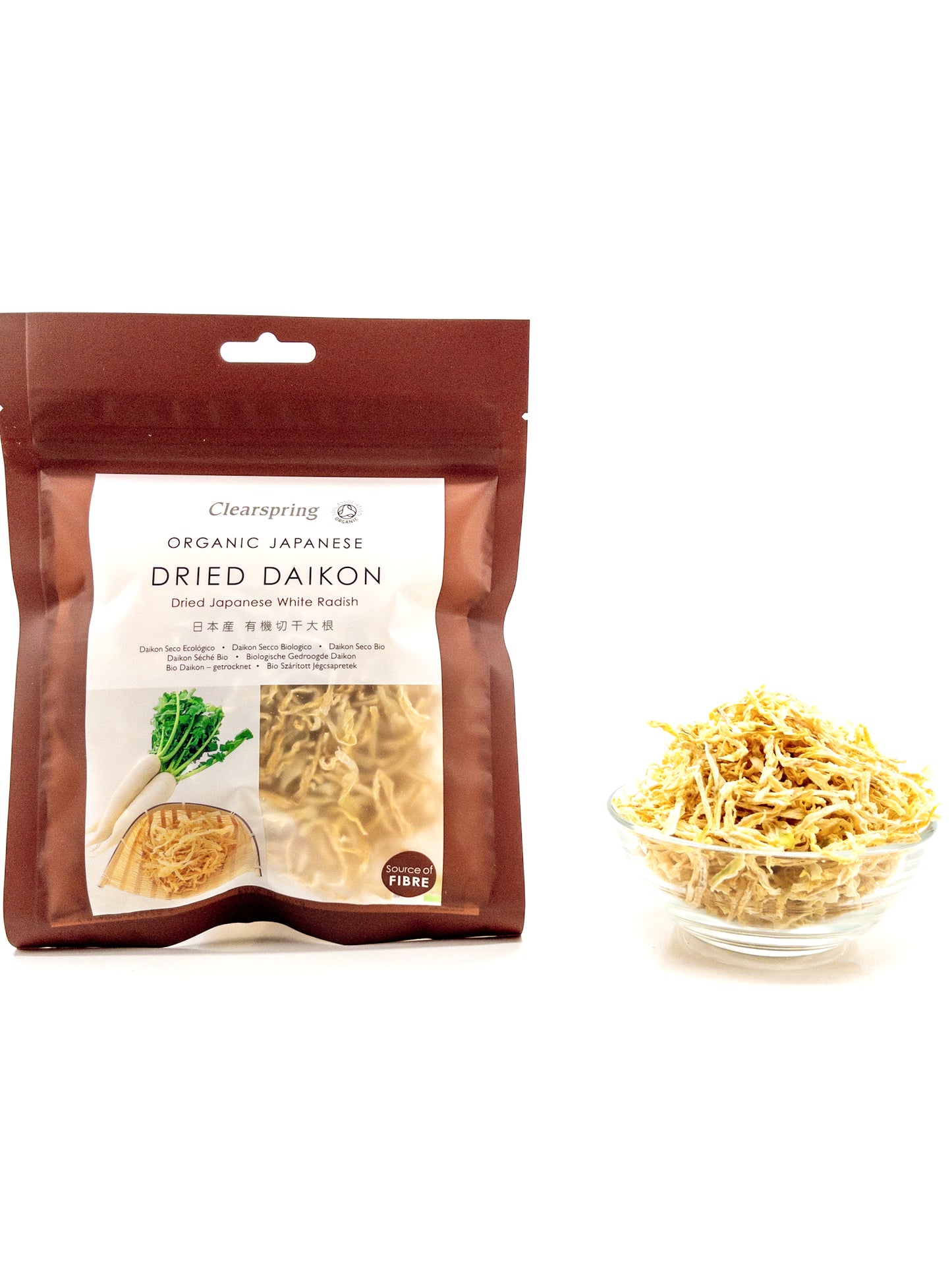 Sengiri Daikon – Radis daikon râpé et séché bio – 30 g – Clearspring