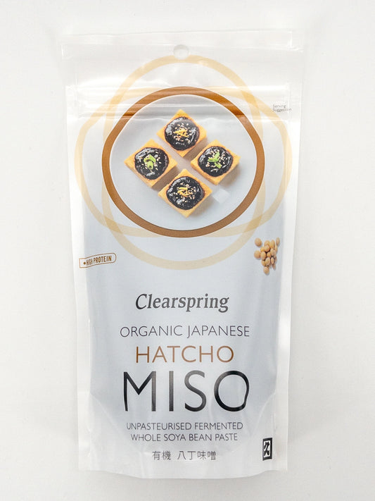 Miso de soja non pasteurisé Hatcho – 300g de miso foncé au goût profond et fermenté