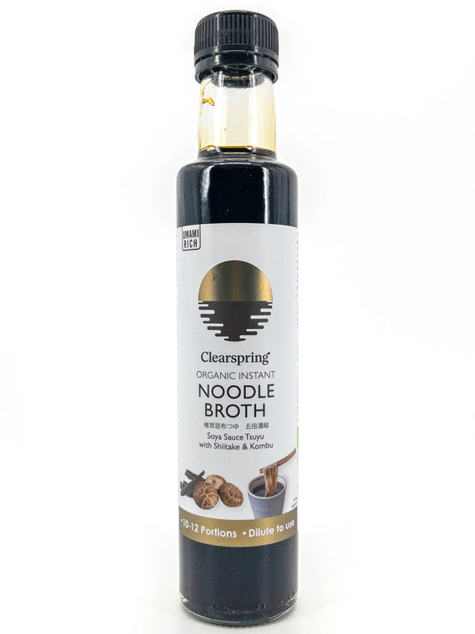Sauce Tsuyu Clearspring - 245ml - Sauce soja Shoyu avec algue Kombu et Shiitake concentrée pour tremper les nouilles froides